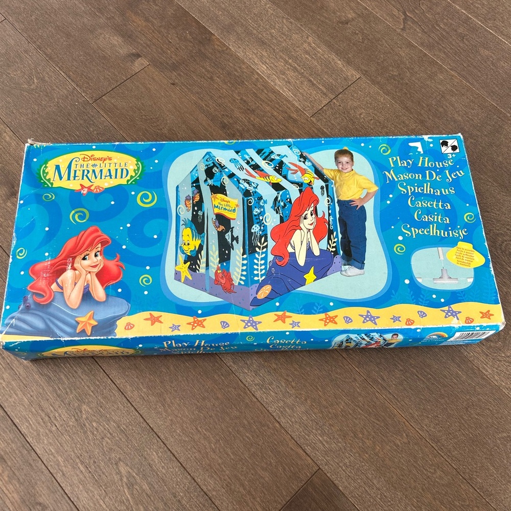RARE vintage Disney the little mermaid play house tent NEW IN BOX